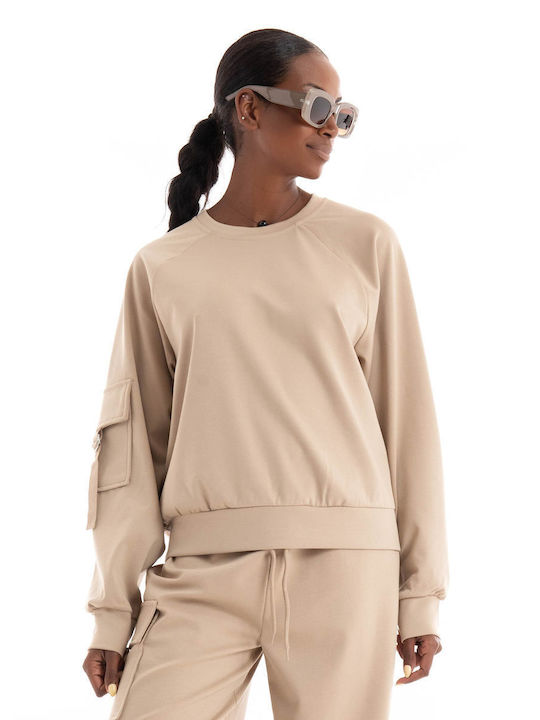 Only Women's Sweatshirt Beige