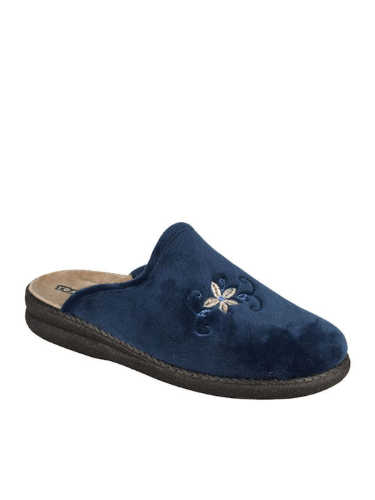 Yfantidis Damen Hausschuhe Blau