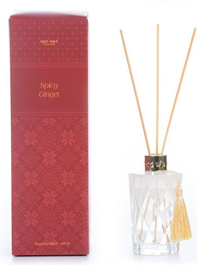 Nef-Nef Homeware De Crăciun Difuzor Crăciun cu Aromă ghimbir picant 036439 200ml