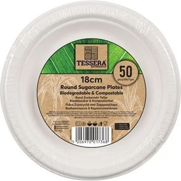 Tessera Πιάτο μιας Χρήσης Ø18cm 50τμχ