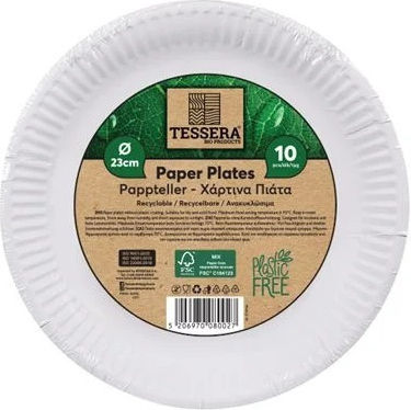 Tessera Еднократна Чиния Ø23см 10бр