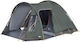 High Peak Tessin Camping Tent Tunnel Green 4 Seasons for 4 People 290x170cm