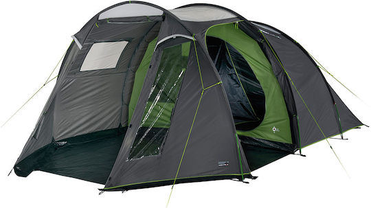 High Peak Ancona Къмпинг палатка Тунел Сив за 4 Човека