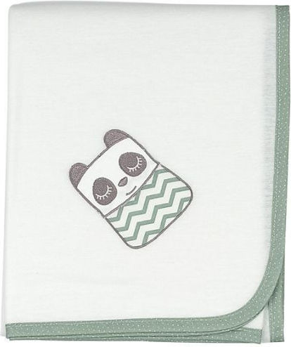 Baby Star Tiny Friends Φανέλενιο Σελτεδάκι Λαδί 85x85εκ.