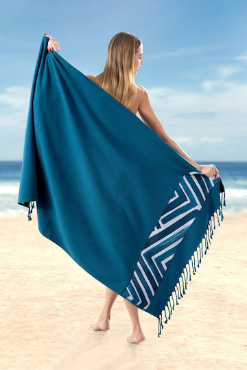 Guy Laroche Beach Towel Pareo Blue 90x170cm.