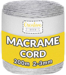 Creative Strickgarn Makramee Mikropolyester Gra...