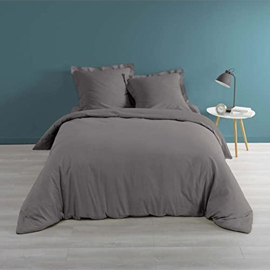 Douceur d'Intérieur Υπέρδιπλη 240x220cm Percaline Anthracite