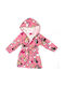Disney Kids Bathrobe Pink with Hood