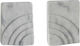 Stone Book End Holder in White Colour 5x14x11cm 2 Pieces