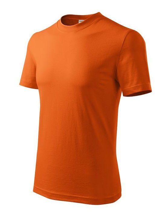 Adler Ανδρικό Διαφημιστικό T-shirt Κοντομάνικο σε Πορτοκαλί Χρώμα
