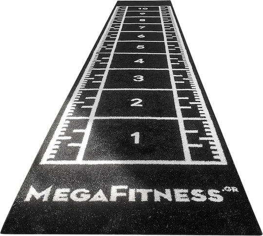 MegaFitness Δάπεδο Οργάνων Γυμναστηρίου Μαύρο 200x2.5cm 1τμχ