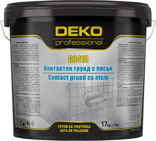 Контактен грунд Deko Professional G8410 кварцов пясък 1 кг подобрява адхезията на следващо покритие