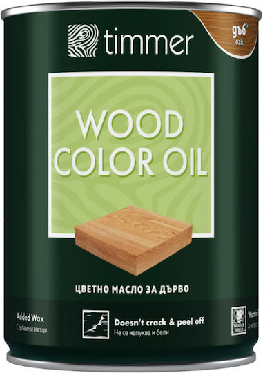 Timmer Wood Oil Cherry Colour 4 L Varnishes for Wooden Surfaces Protection Decoration Makes Wood Resistant to Weather UV Rays