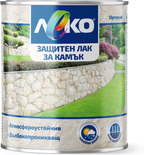Leko Stone-proof Protective Lacquer 750 Ml Protection Decorative Stone Brick Walls Indoors Outdoors