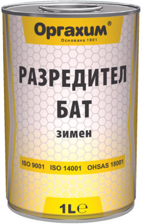 Orgachim Bat Winter Thinner 1 L Diluting Acrylic Paint Horizontal Road Marking