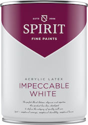 Spirit Impeccable White Paint White 5 L High Coverage Excellent Whiteness Water-based Wash Scrub Resistant