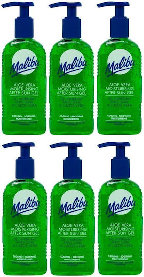 Malibu After Sun Gel mit Aloe Vera 6x200ml