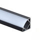 Eurospot Profil din Aluminiu pentru Bandă LED Colțar cu Opal Acoperire 200x1.9x1.9cm.