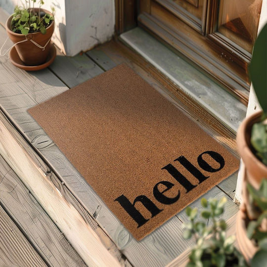 Πατάκι Εισόδου Κοκοφοίνικα Hellow 45x75 Natural Nef-nef Homeware 45x75 45x75cm Πατάκι Εισόδου Κοκοφοίνικα Hellow 45x75 Natural Nef-nef Homeware 45x75 45x75cm