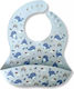 Baby Cloud Waterproof Bib Silicone with Button Sky Blue for 5 m+