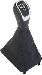 Buton schimbător de viteze cu manșon pentru Skoda Superb Negru 2008-2012