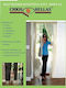 Politishome Pet Friendly Mosquito Net Door with Velcro with Magnetic Clasp Brown 220x120cm