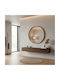 Wandspiegel Kiefernholz Ah-ax24105 80cm Natur Andrea House Holz Glas