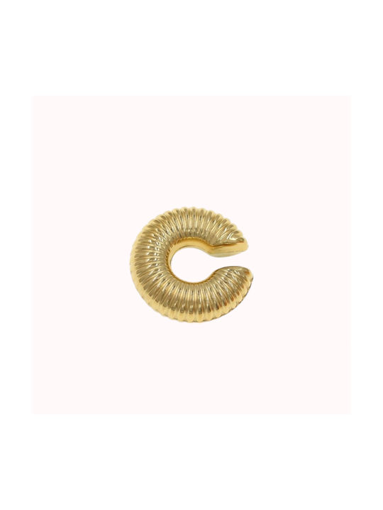 Naya Jewelry Μονό Σκουλαρίκι Cuff από Ατσάλι Επιχρυσωμένο