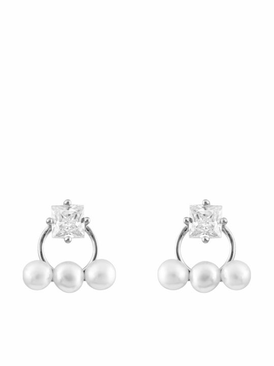 Kloxx Earrings made of Silver with Stones & Pearls