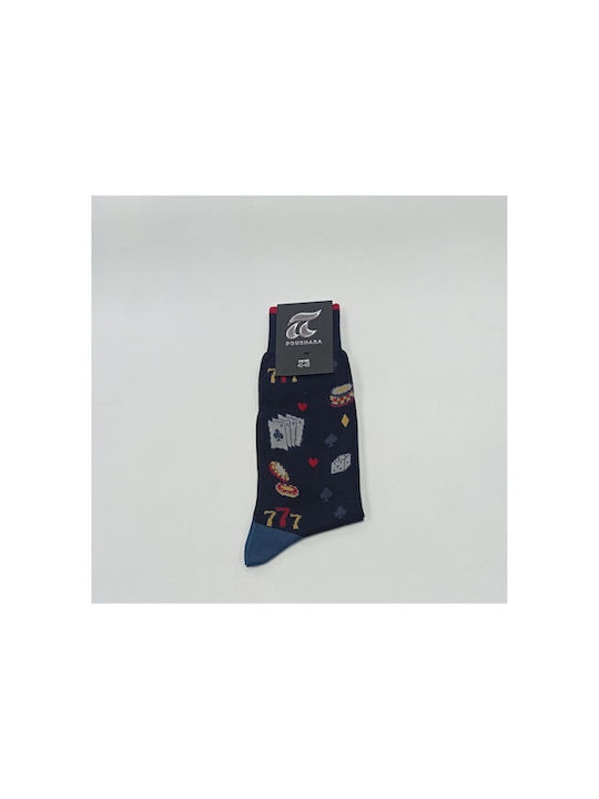 Pournara Patterned Socks Black