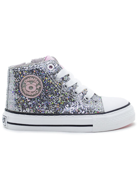 Conguitos Kids Sneakers High Silver