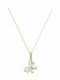 Polytimo Charm aus Gold 14K mit Zirkon
