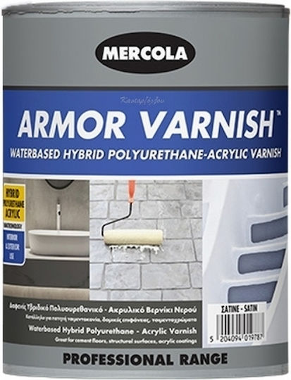 Лак Armor 2.5L Прозрачен Хибриден Полиуретанов Акрилен Водоразтворим Лак