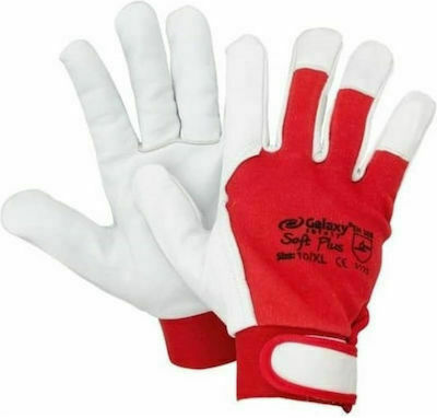 Conik Gloves for Work Red Leather 1pcs