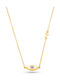 Folli Follie Eyez On Me Necklace Eye from Gold Plated Silver