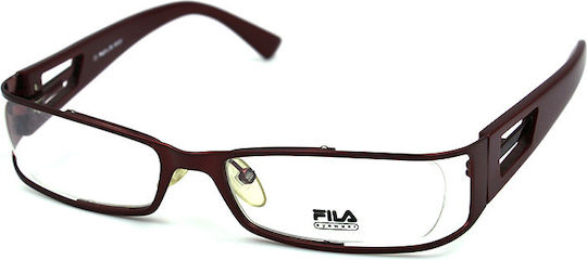 FILA Weiblich Metallisch Brillenrahmen Burgundisch VF8481 OSBY