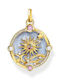 Thomas Sabo Charm Placat Cu Aur Albastru