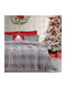 Das Home 1362 Pătură Polar Fleece Simplă 160x220 cm Gri Roșu
