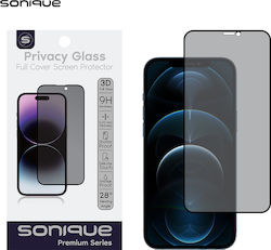 Privacy Glass Sonique Premium Series Hd Full Cover 9h Apple Iphone 12 Pro Max Μαύρο Privacy Glass Sonique Premium Series Hd Full Cover 9h Apple Iphone 12 Pro Max Μαύρο