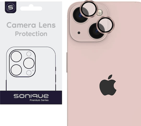 Sonique Camera Protection Tempered Glass Pink for the iPhone 13 Mini, iPhone 13
