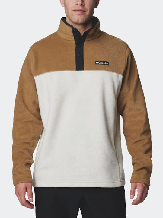 Steens Mountain Half Snap Ii T-shirt Beige