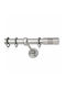 Gardinenstange Ø25 Inox Debora Nickel Satin Maße 140cm Einzeln