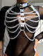 Kinksters Kinksters Leder- und Latex-Outfit Harness Schwarz