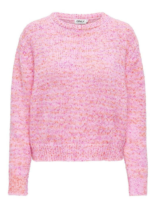 Only Women's Long Sleeve Sweater Pink