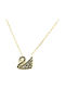 Silver Gilded Swan Necklace 925