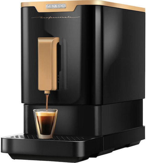 Sencor Automatische Espressomaschine 1470W Druck 19bar mit Mahlwerk Schwarz SES 7220BK