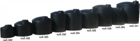 Bakoplast Vertical Cylindrical Plastic Storage Tank 500lt for Water / Petroleum / Oil Black