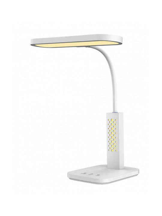 MaxCom LED Φωτιστικό Γραφείου σε Λευκό Χρώμα