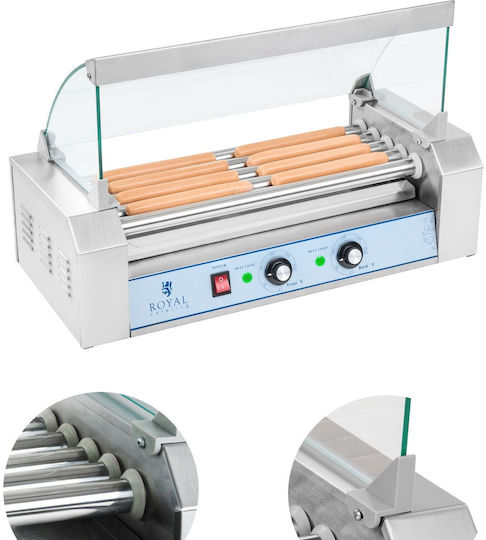 Roller Grill Deckel Hot Dog Wärmer 5 Rollen