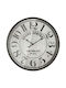 Wall Clock Black Gray Glass with Large Numbers Φ60x6cm 2/box
